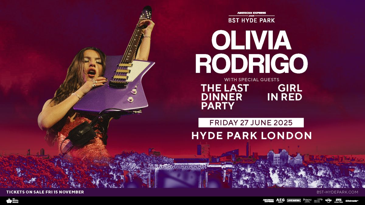 Olivia Rodrigo at American Express presents BST Hyde Park 2025 BST