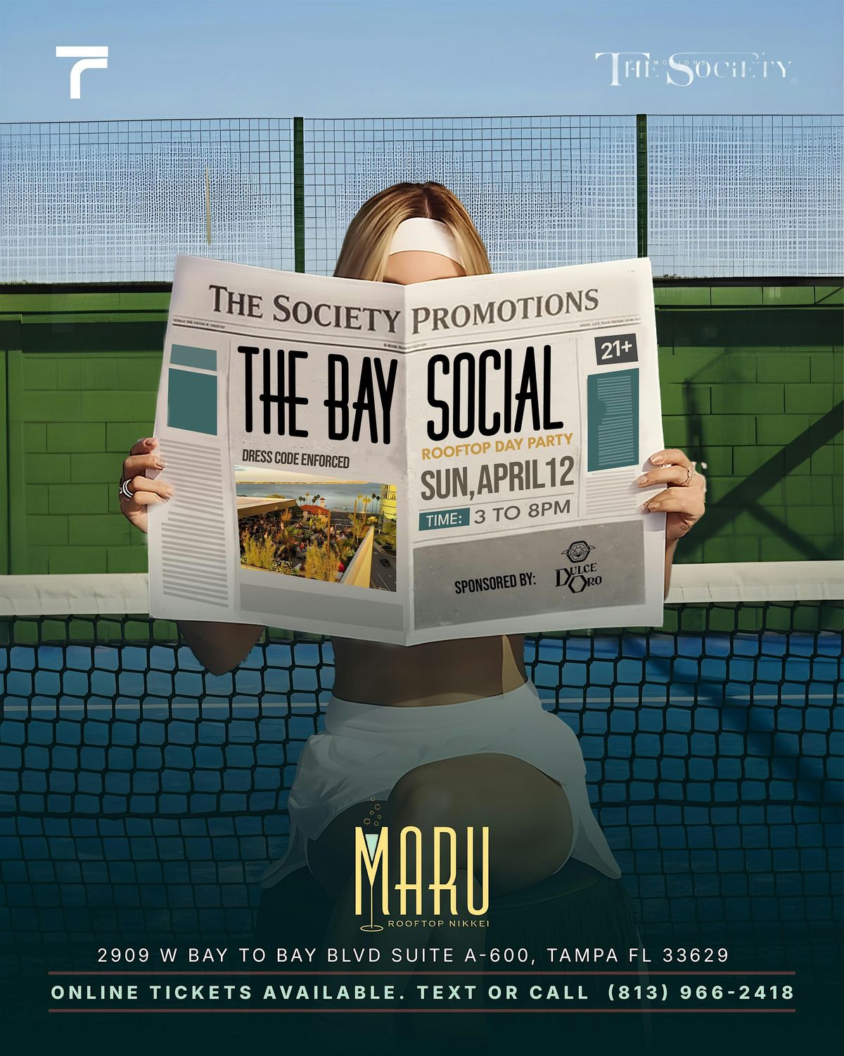 THE BAY SOCIAL - ROOFTOP DAY PARTY SERIES at Maru Rooftop Nikkei, Tampa ...