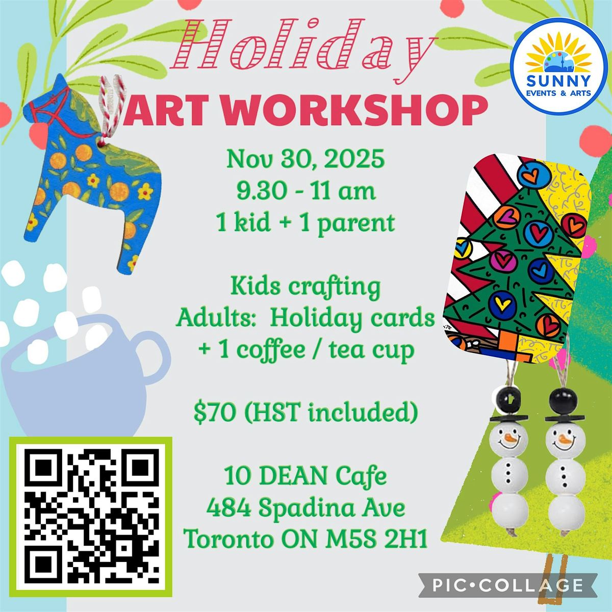 Holiday Art Workshop Britto Christmas  - Family Fun