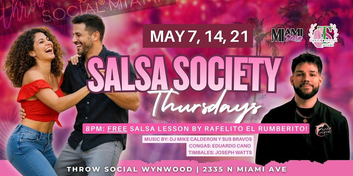 Salsa Society Thursdays | LIVE Authentic Latin Band & DJ @ THR\u014cW Social