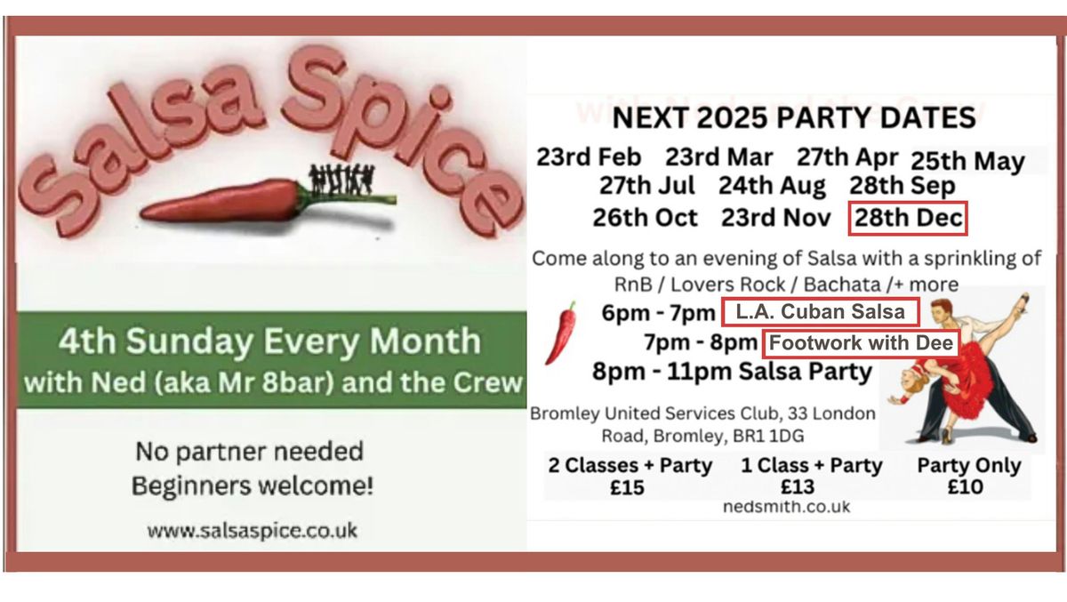 Salsa Spice Dance Bromley Kent