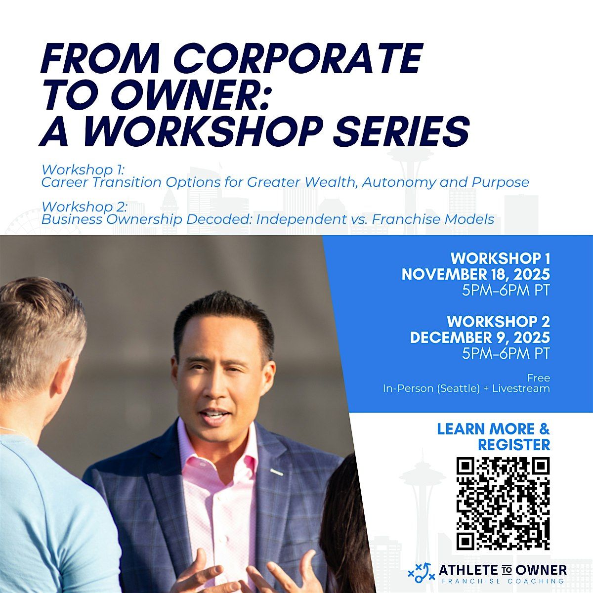 From Corporate To Owner - Workshop Series