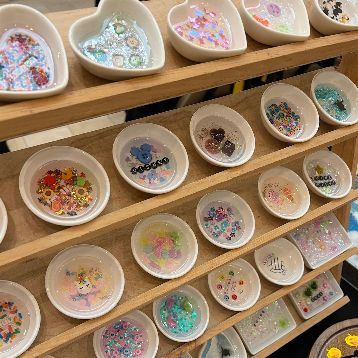 Resin Art Trinket Dishes craft workshop in Montgomery County, Md.
