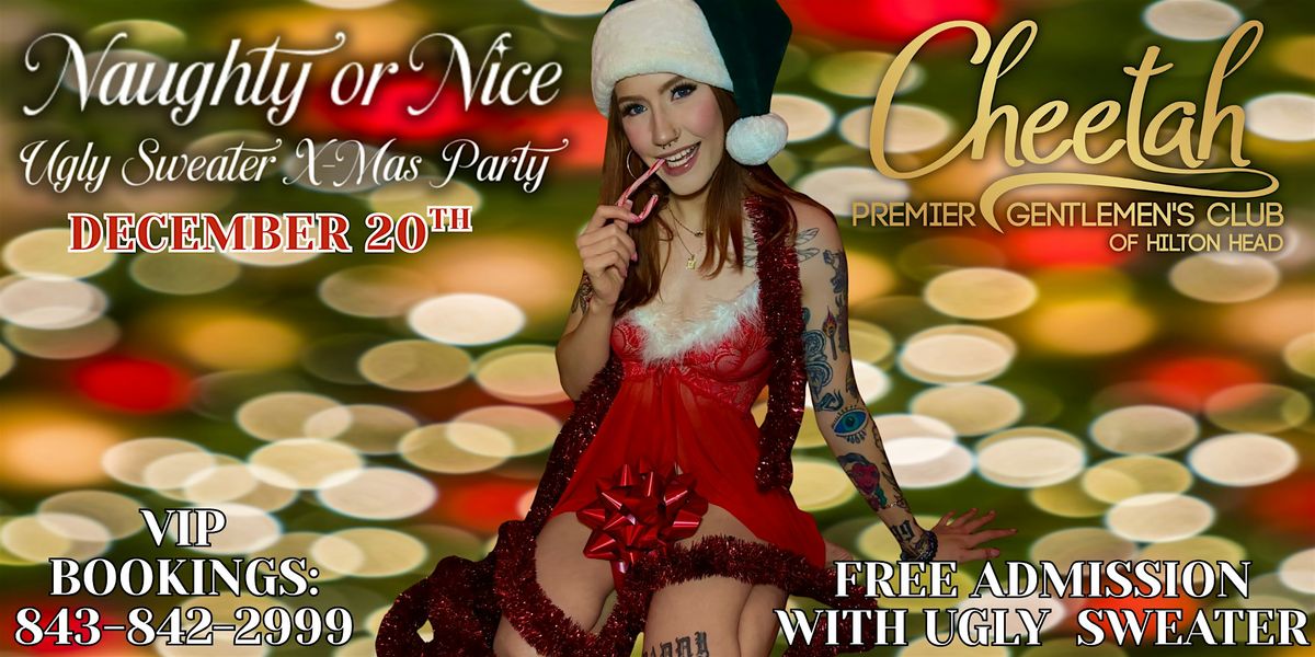 Ugly Christmas Sweater Party @ Cheetah Hilton Head, Sat, Dec.20th @ 6pm