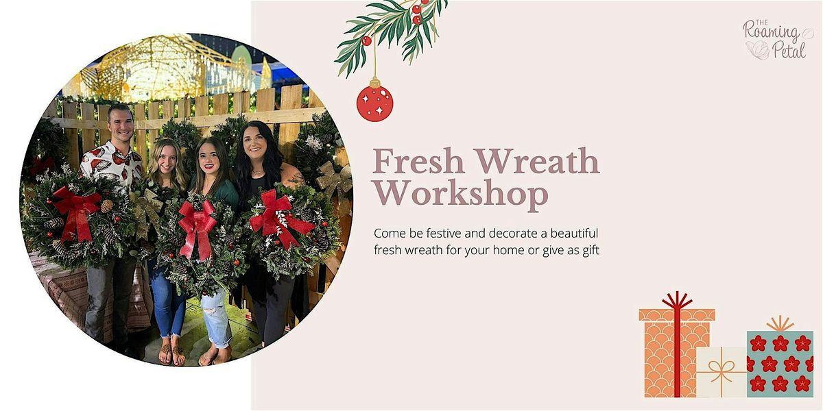 Fresh Wreath Workshop at Gold Isles Brewing