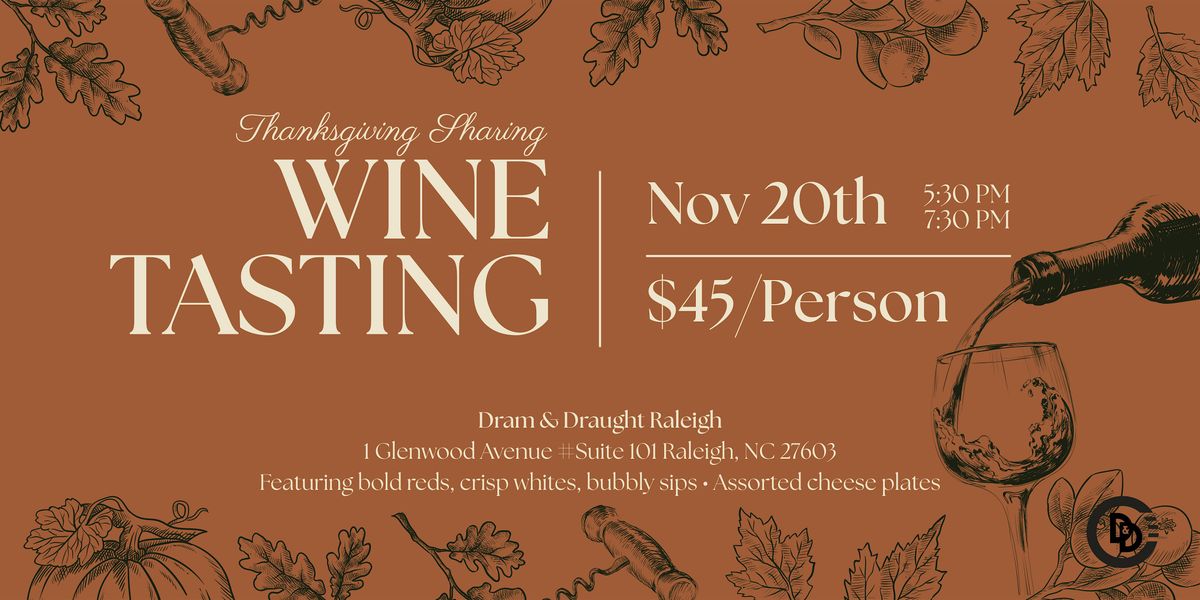 Thanksgiving Wine Tasting Class