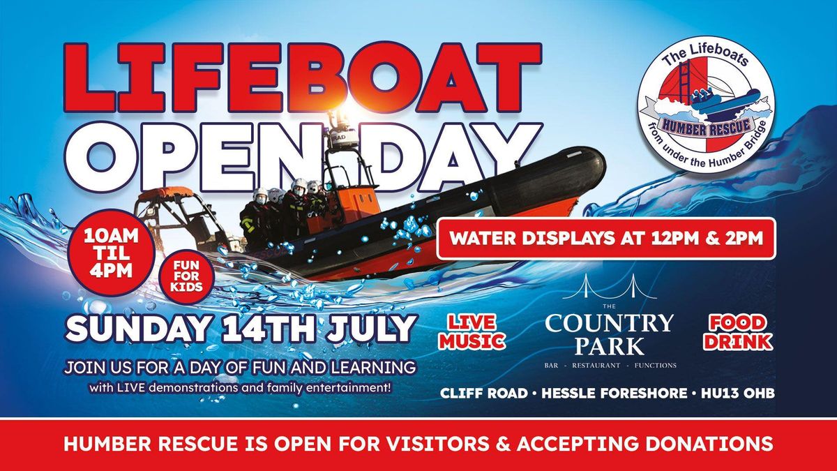 Humber Rescue Lifeboat Open Day Humber Rescue, Hessle, EN July 14, 2024