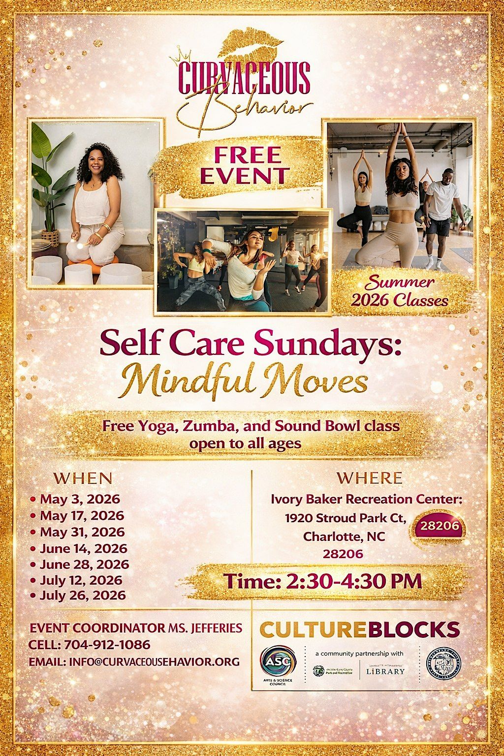 Self Care Sundays: Free Yoga & Creative Dance Fitness Experience \u2013 Summer