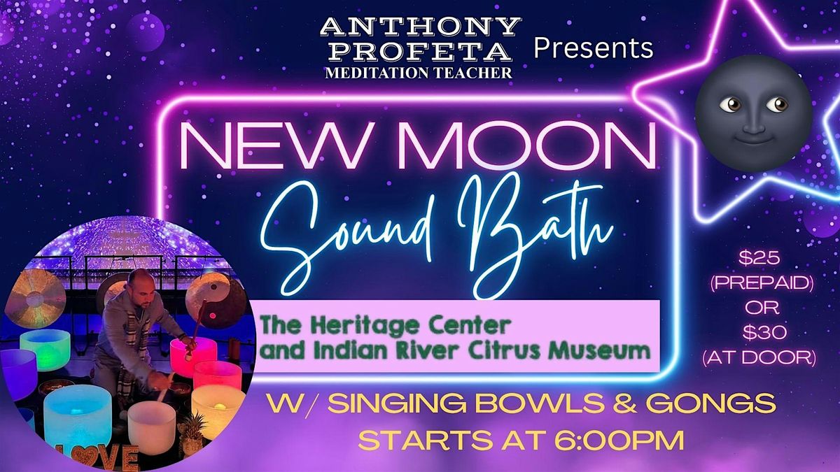 NEW MOON SOUND BATH w\/ Singing Bowls & GONGS!