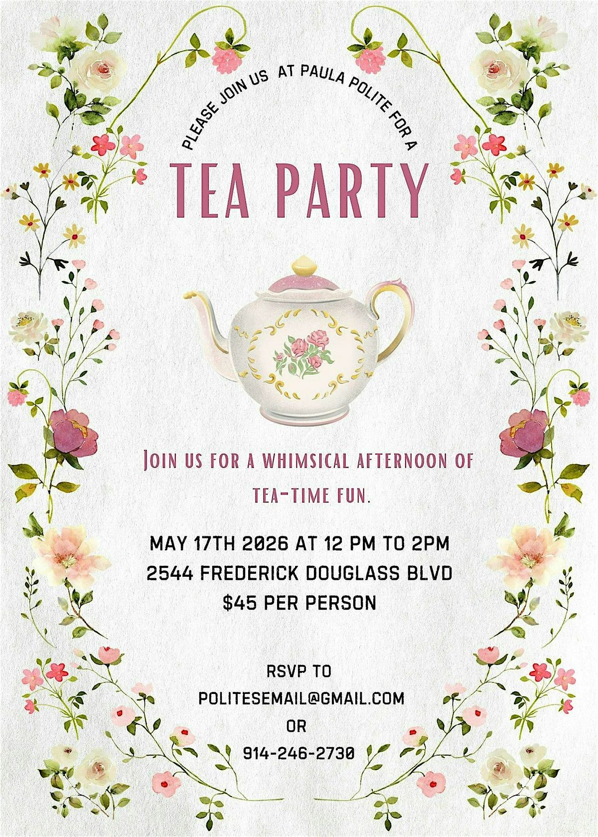 Paula-Polite N.Y Tea Party