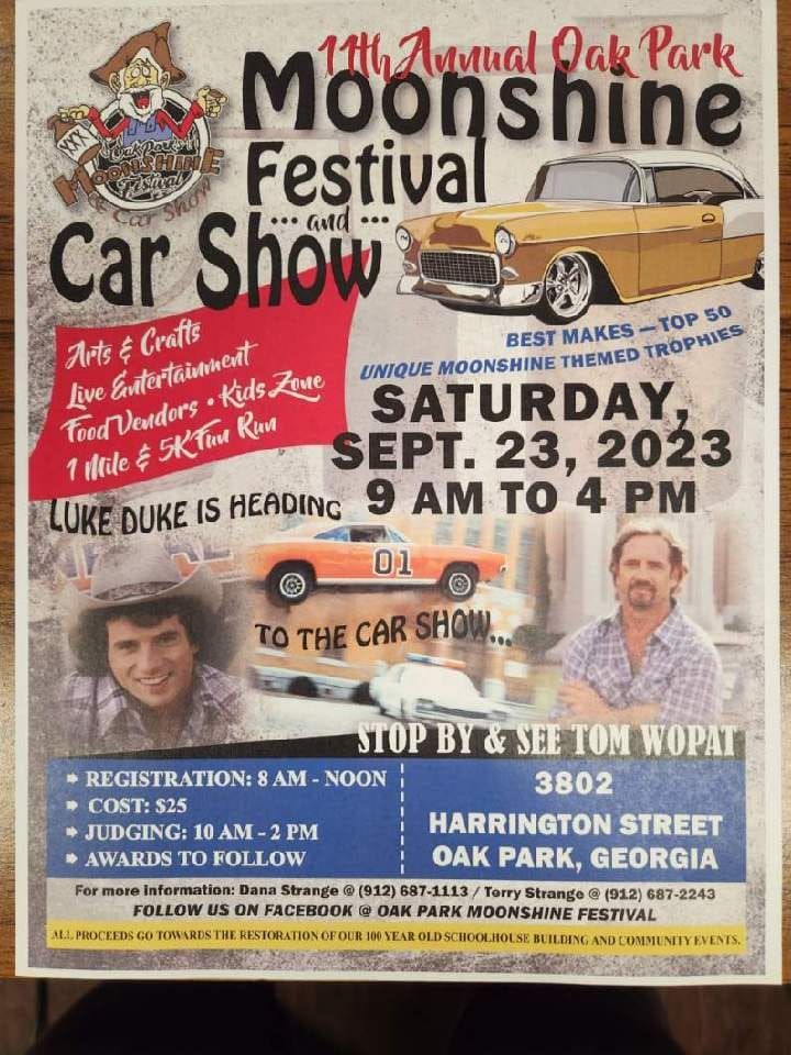 11th Annual Oak Park Moonshine Festival and Car Show online