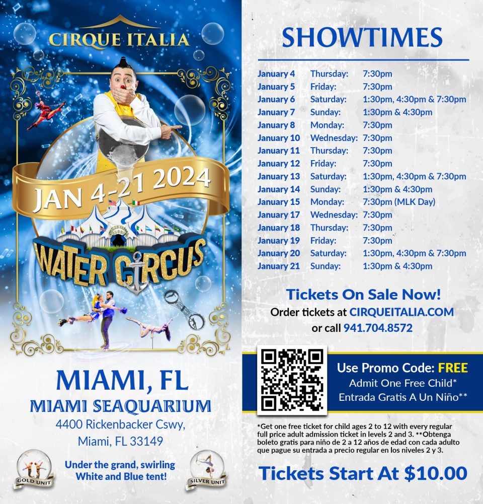 Cirque Italia: Water Circus at Bay Park Square
