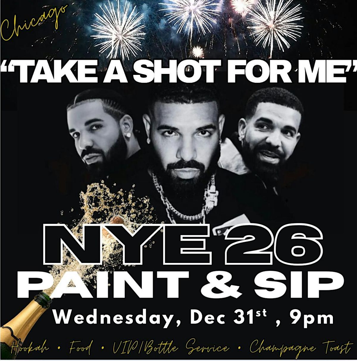 \u201cTake a shot for me\u201d NYE Paint & Sip Party