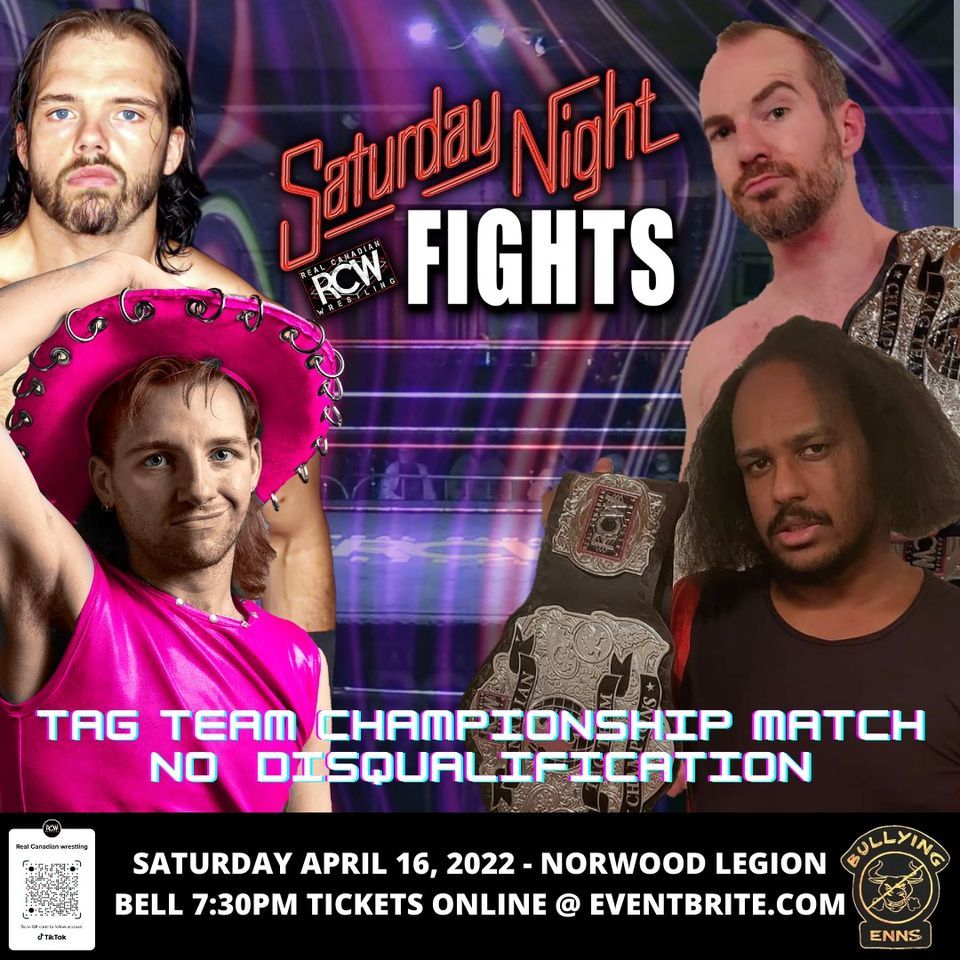 RCW Saturday Night Fights Royal Canadian Legion Norwood Branch 178
