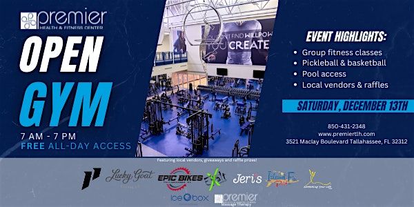 Premier Health & Fitness Center Open Gym