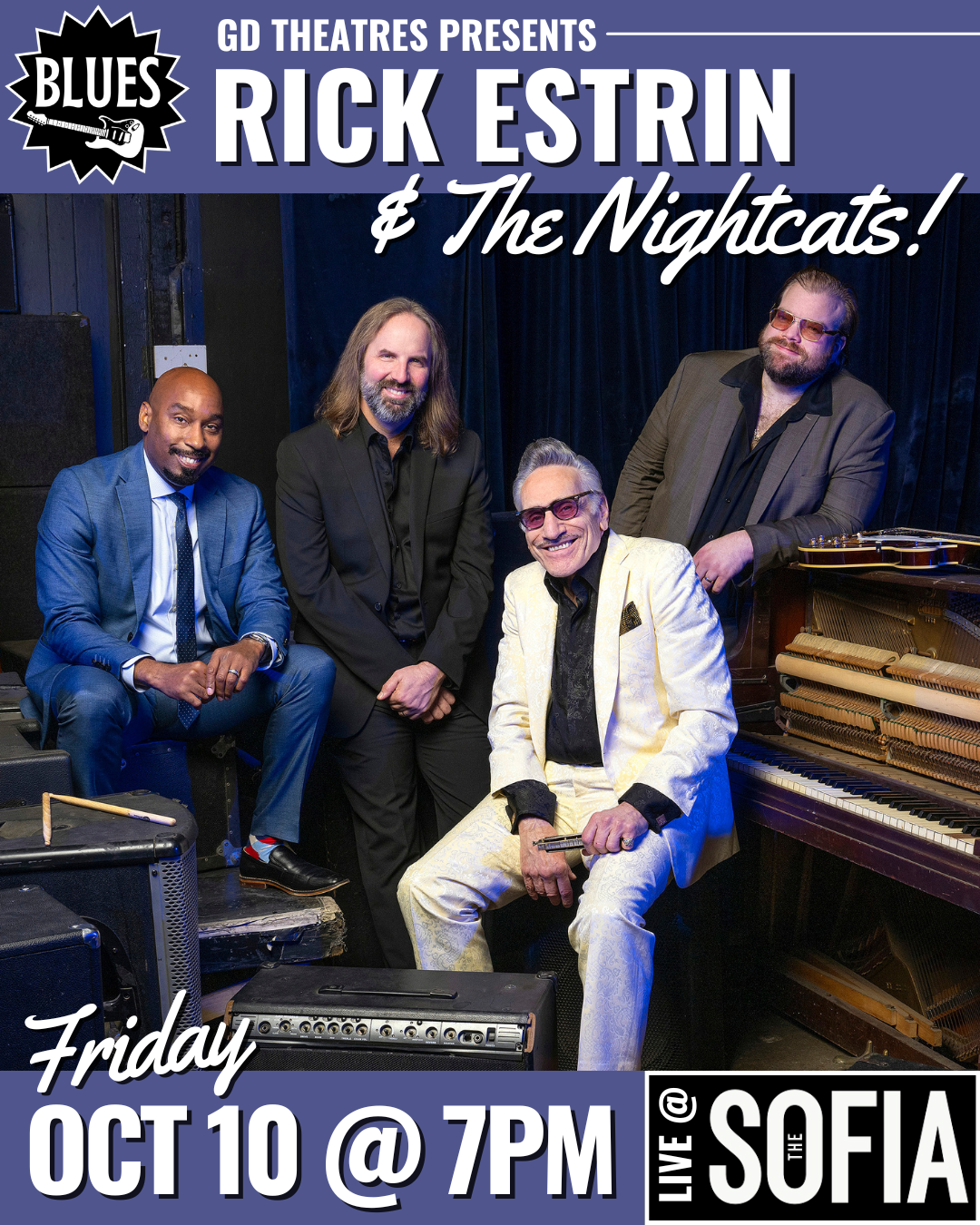 Rick Estrin & the Nightcats at Iridium Jazz Club