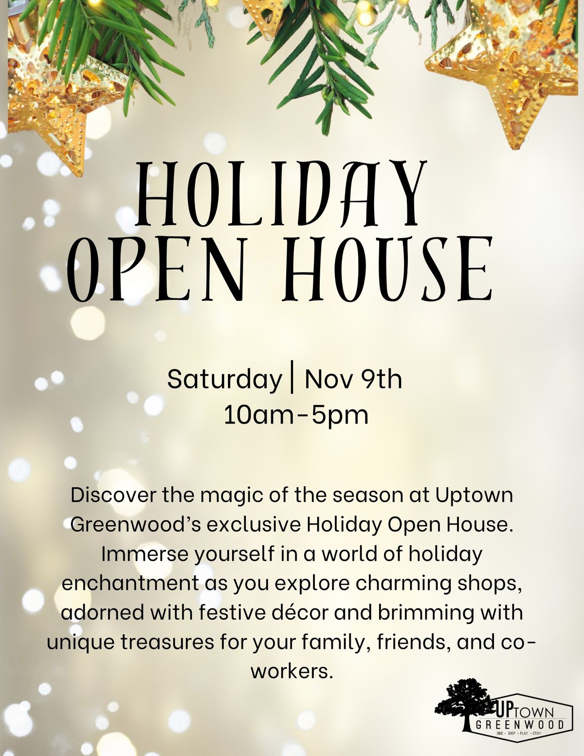 Uptown Holiday Open House 120 Main Street, Greenwood, SC, United