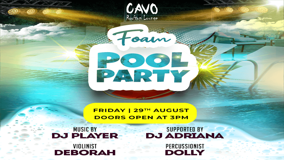 Foam Pool Party at Cavo Rooftop