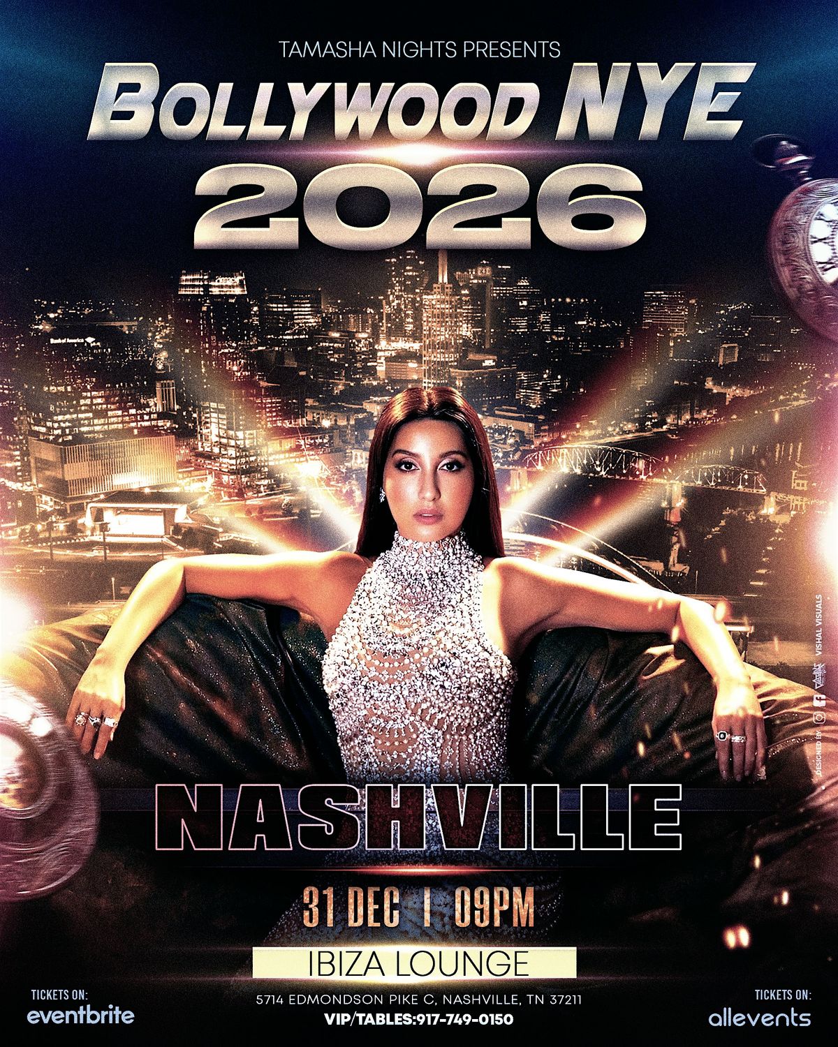 NASHVILLE BOLLYWOOD NYE 2026 @IBIZA LOUNGE