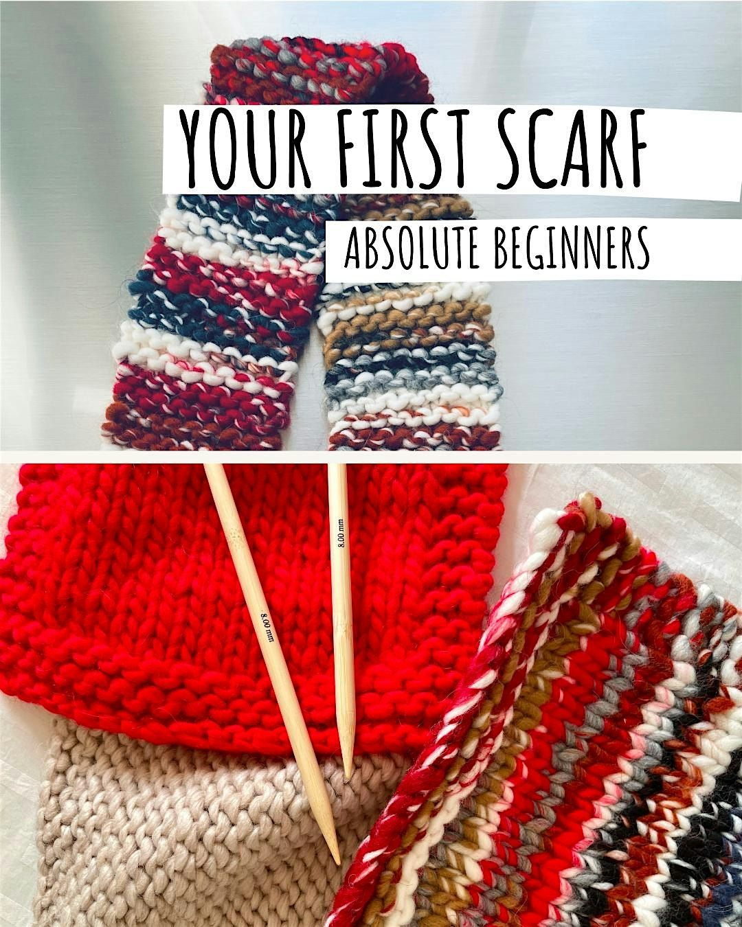 Knitting Workshop - Your first scarf