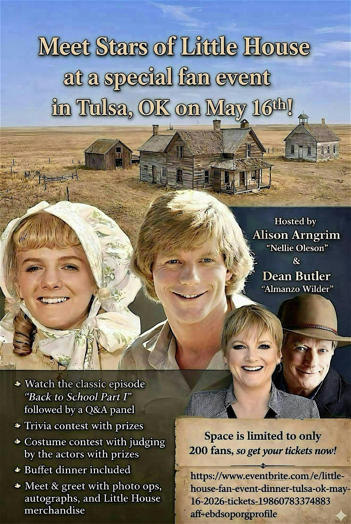 Little House Fan Event & Dinner - Tulsa, OK - Saturday, June 20, 2026