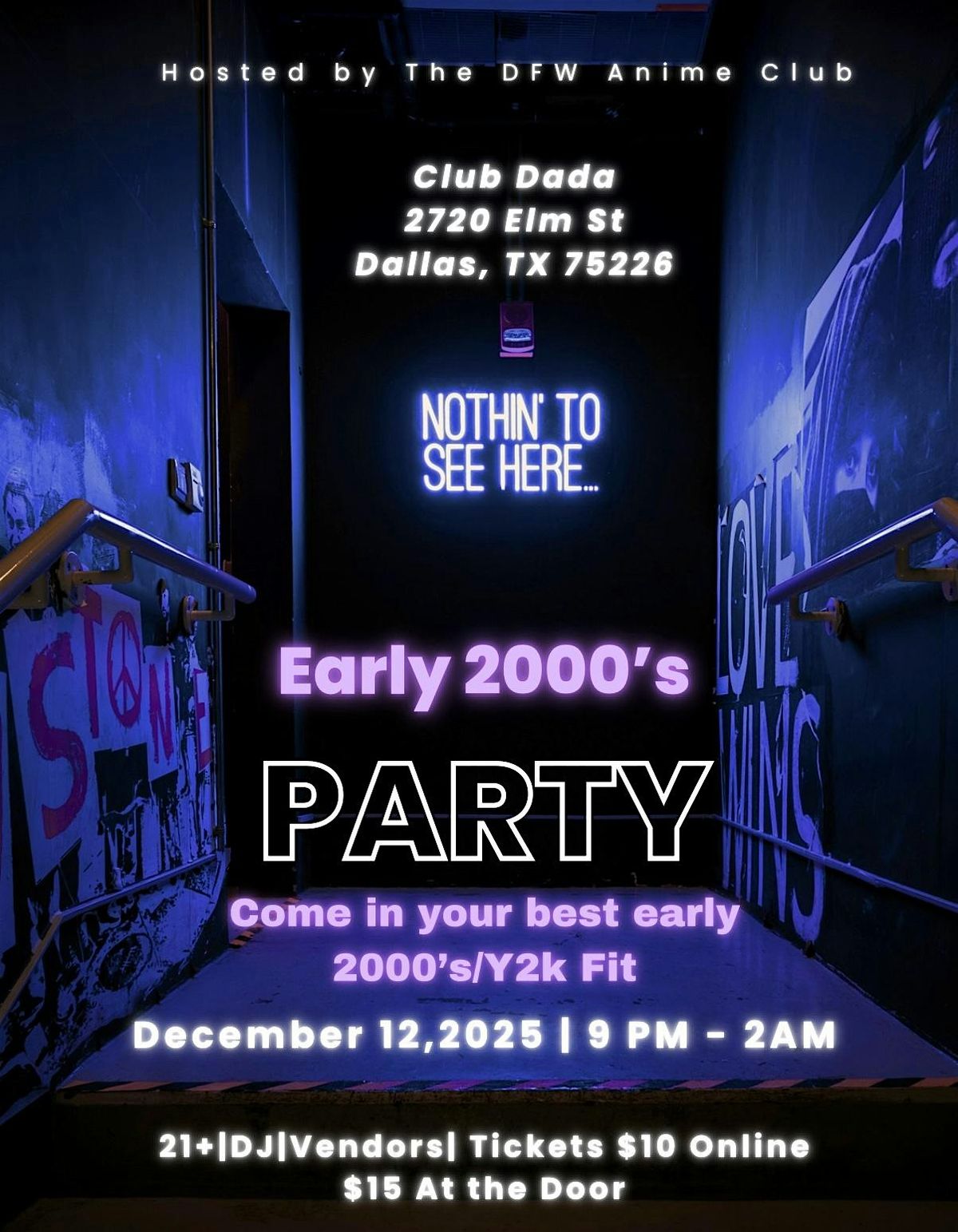 DFW Anime Club: Early 2000\u2019s Party