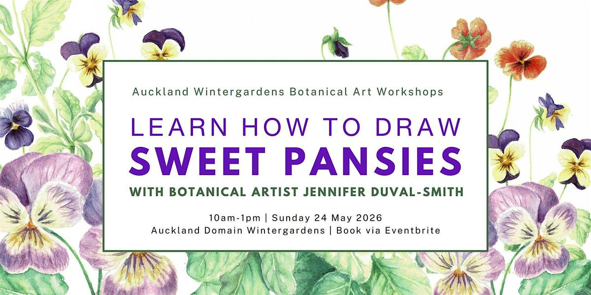 Learn to draw Sweet Pansies And Violas - Botanical Art Workshop