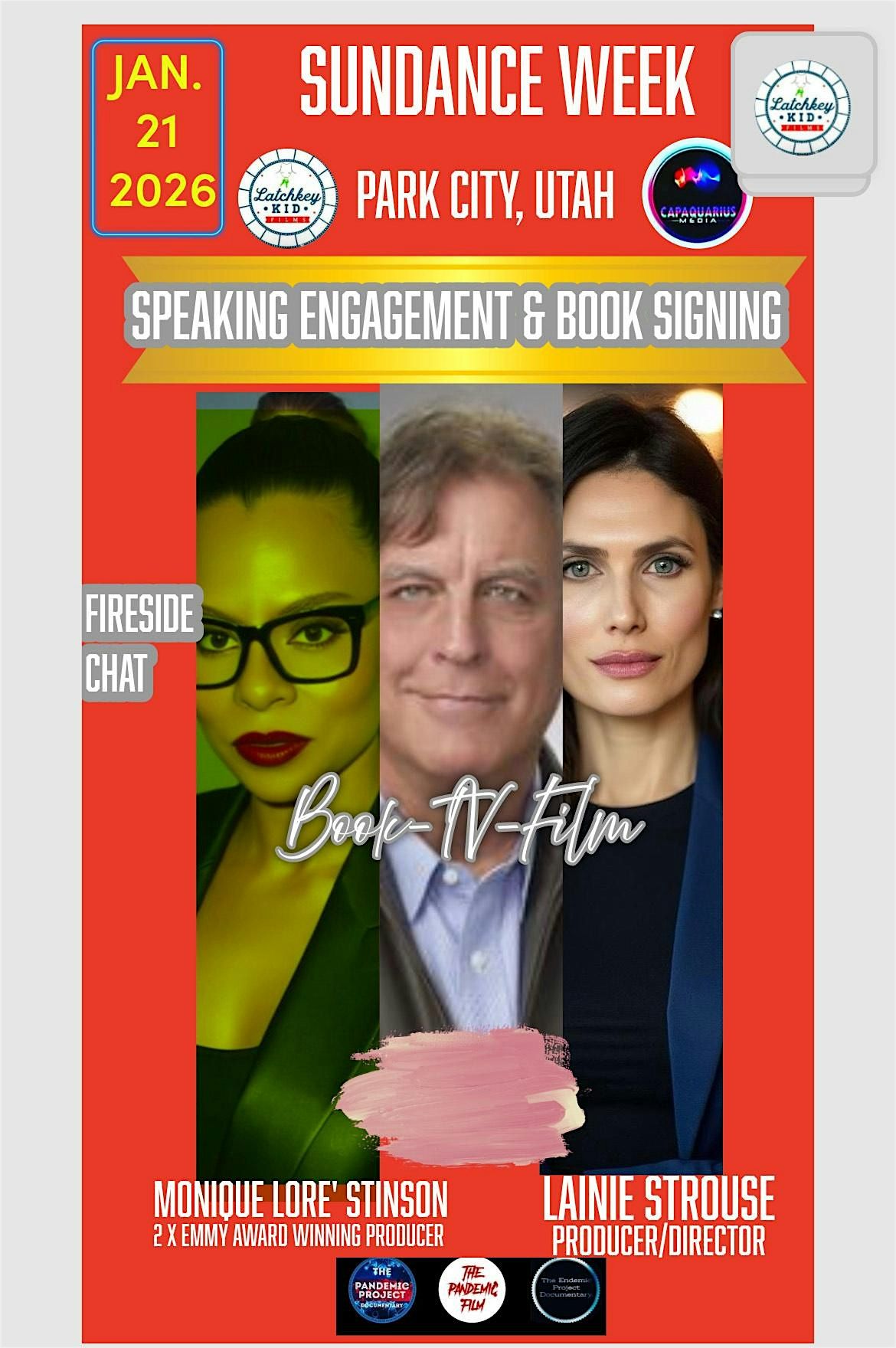 Sundance Week Film\/Book Signing & Fireside Chat 2 X Emmy Winning Producer