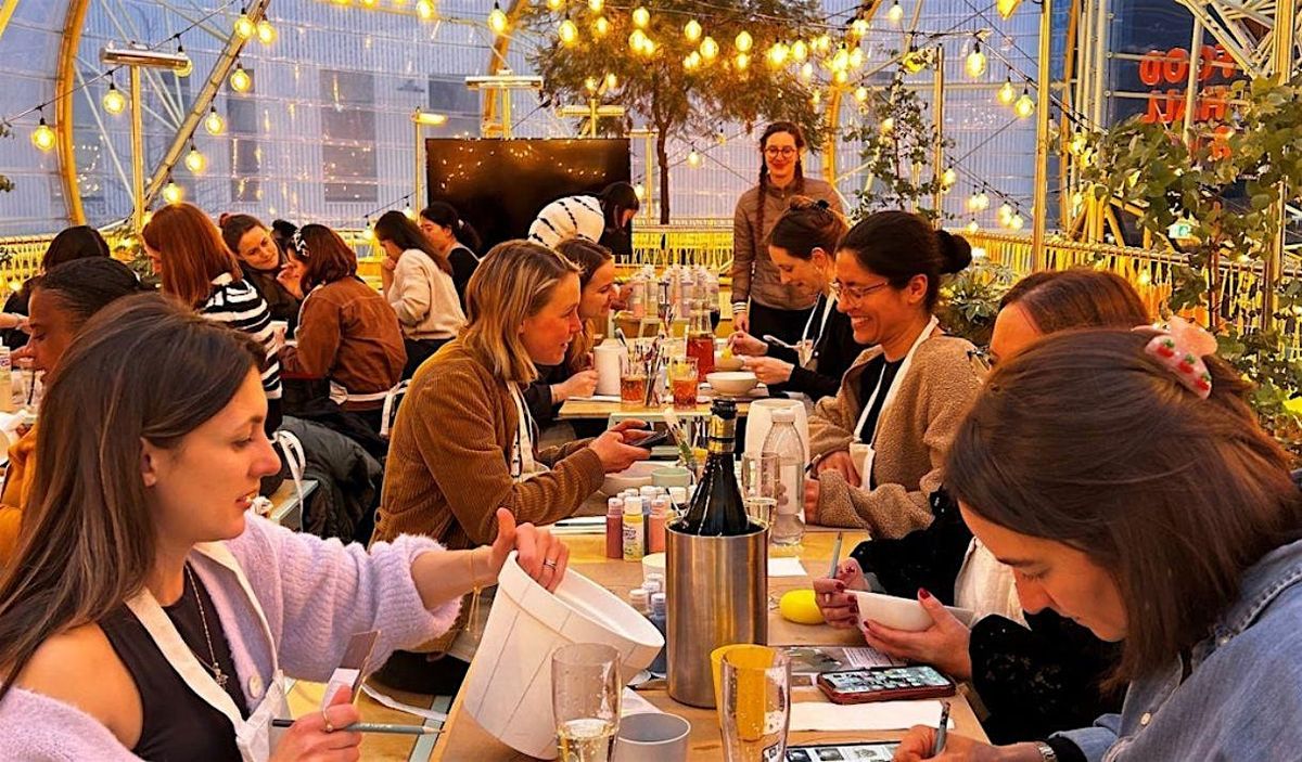 HerVentures Bottomless Sip & Pottery Paint