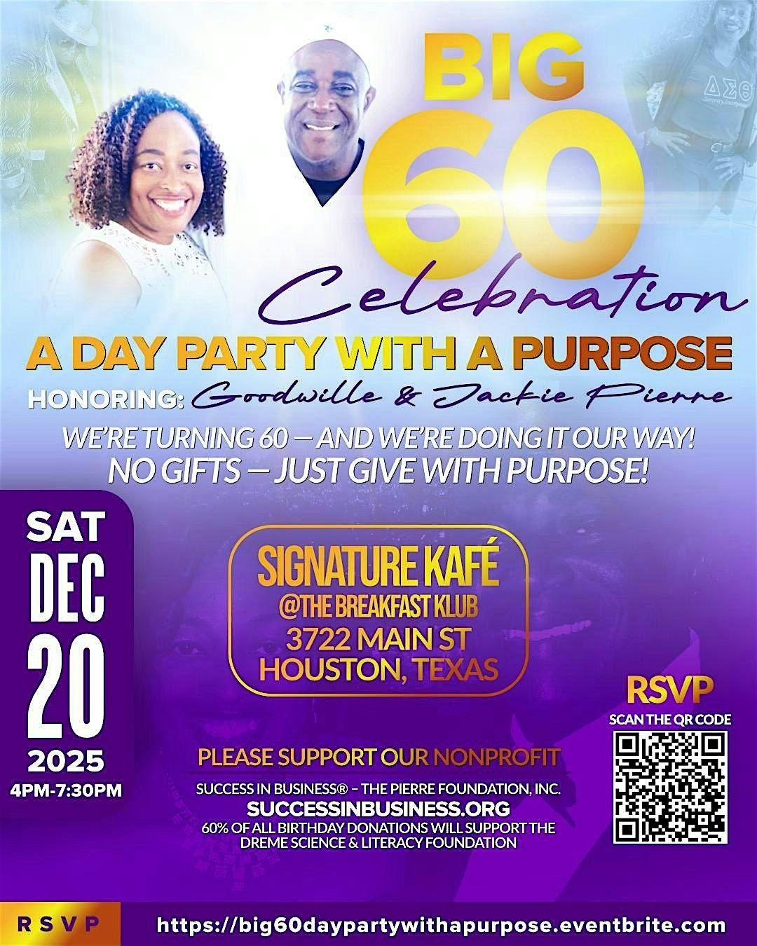 Big 60 Celebration: A Day Party With a Purpose