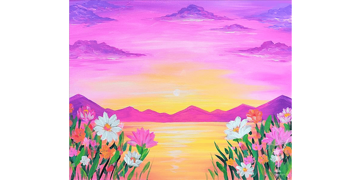 Pretty Pink Skies - Paint and Sip in San Antonio | Classpop!\u2122