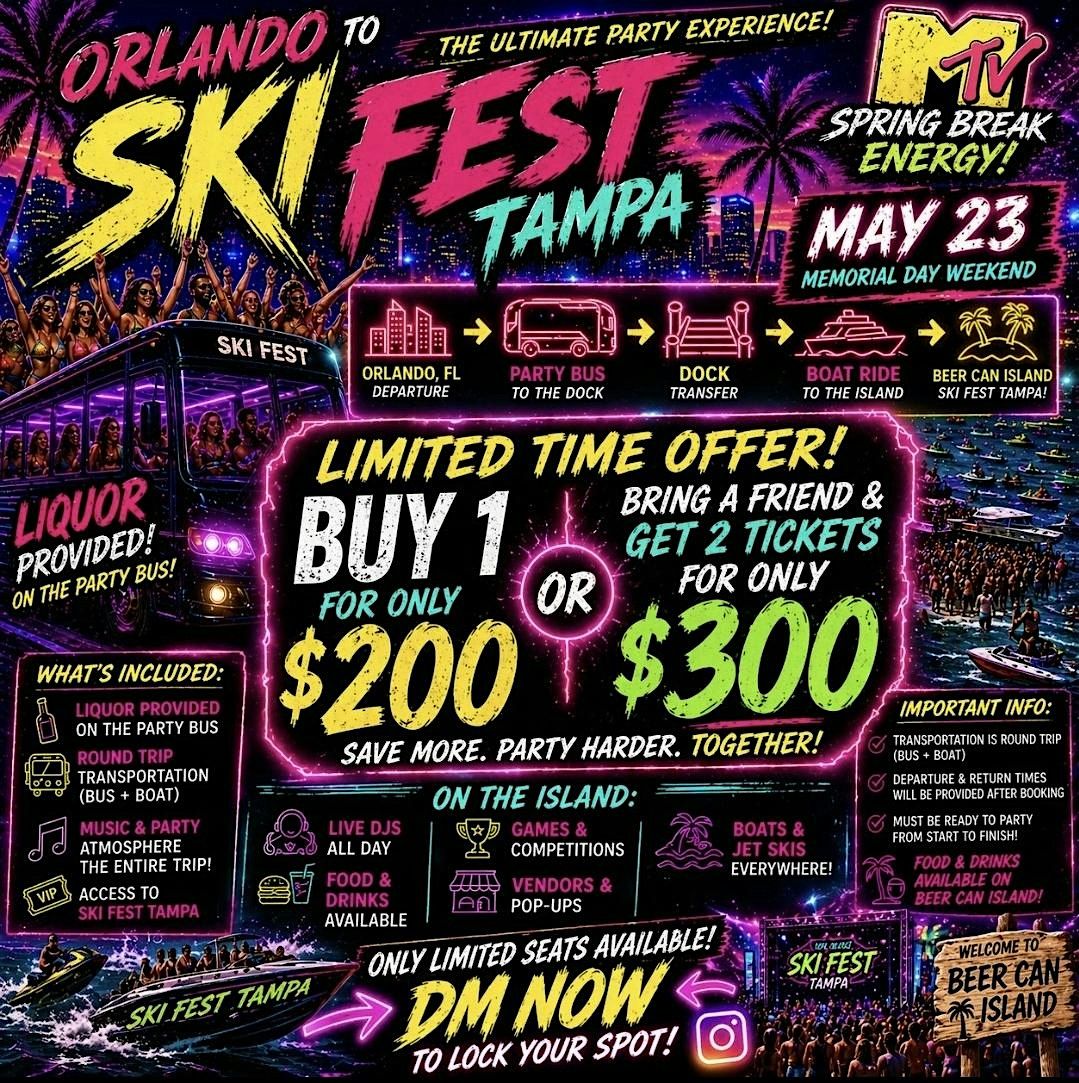 Orlando To Ski Fest TAMPA