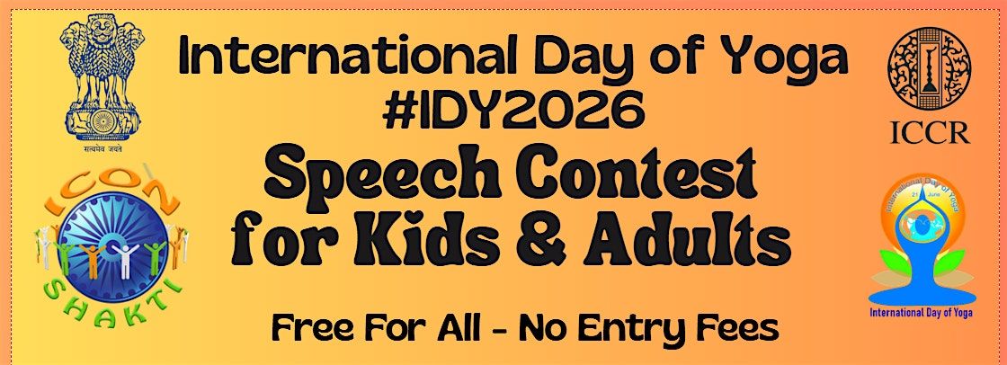 Fourth Annual Speech Contest for International Day of Yoga