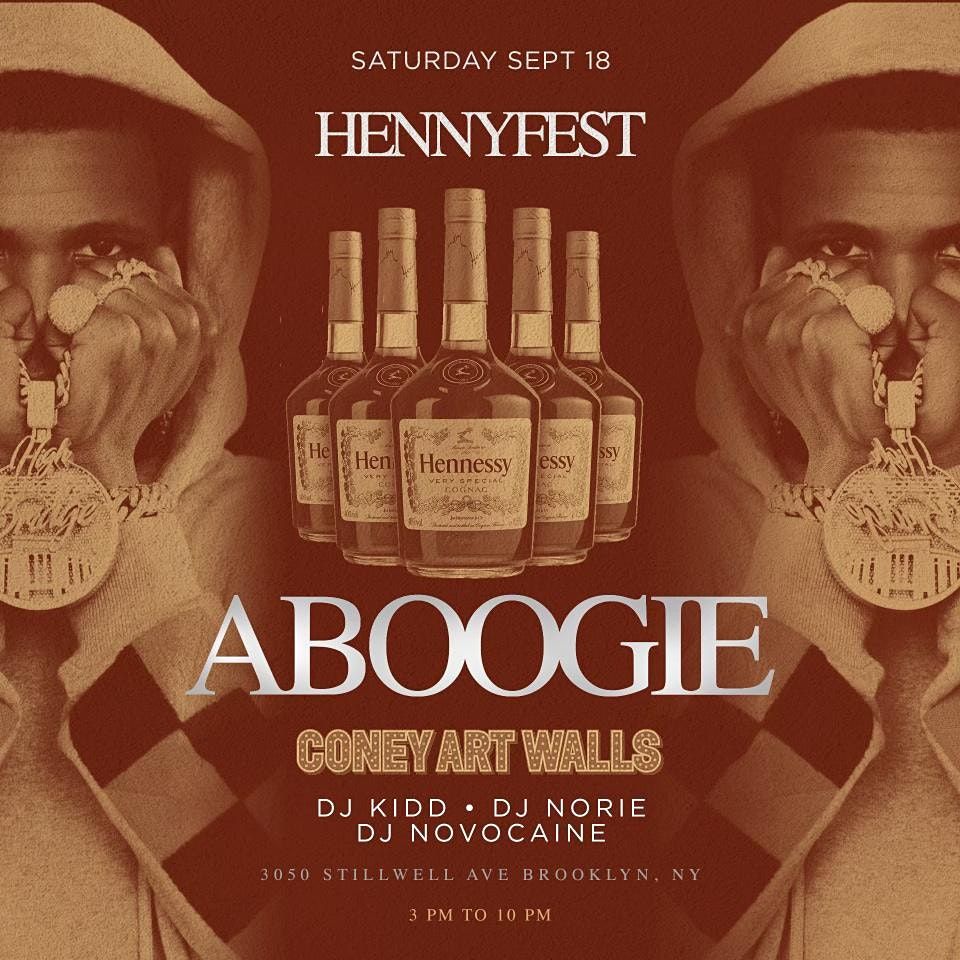 A BOOGIE with the hoodie Henny Fest NYC