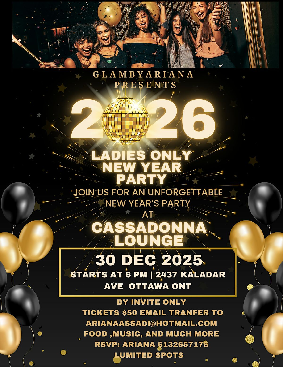 Ladies only new year party