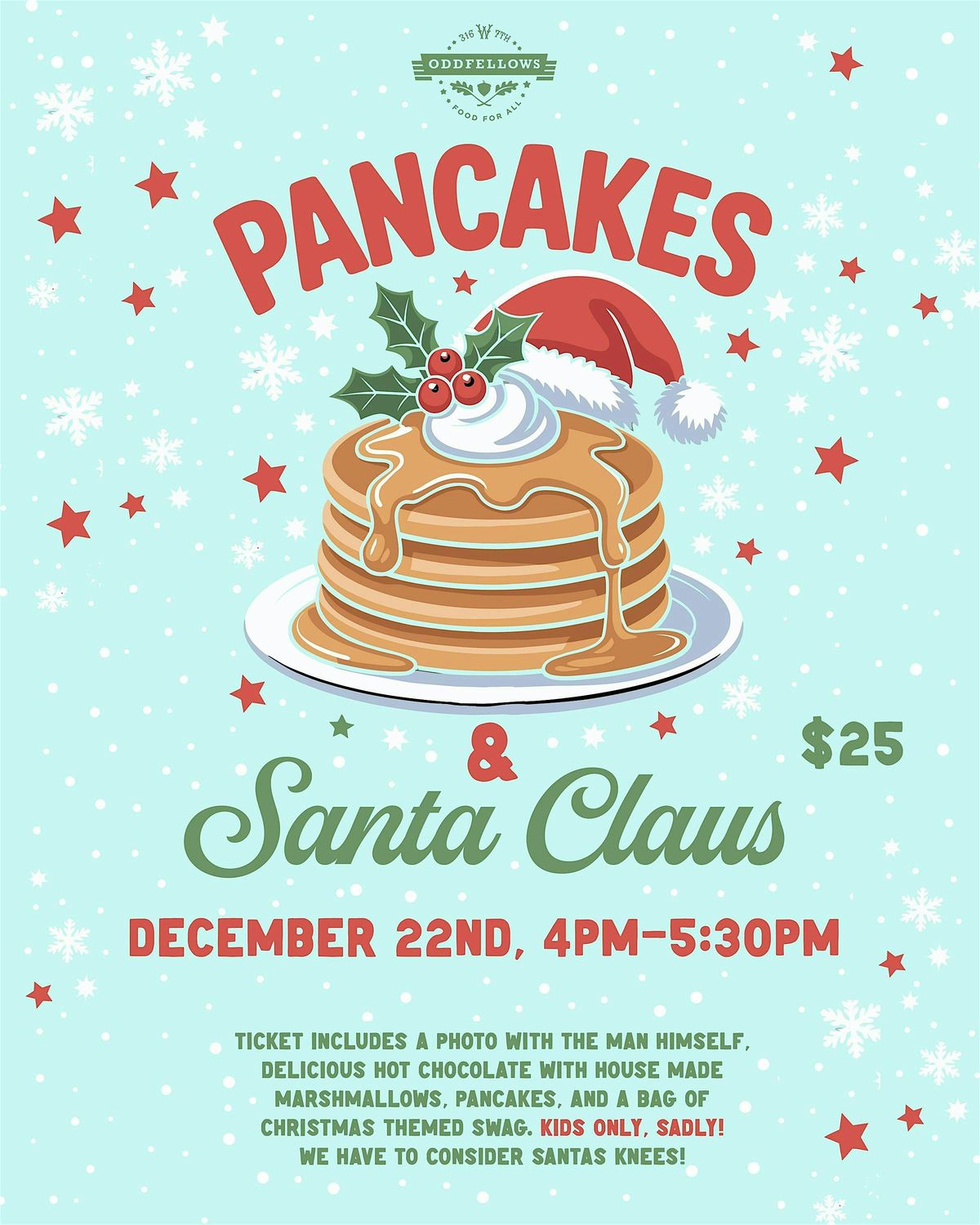 Pancakes with Santa at Oddfellows