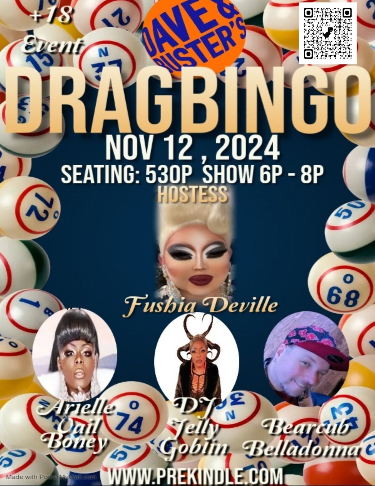 Dining Divas Drag Bingo Dave & Busters Va Beach Lynnhaven Mall