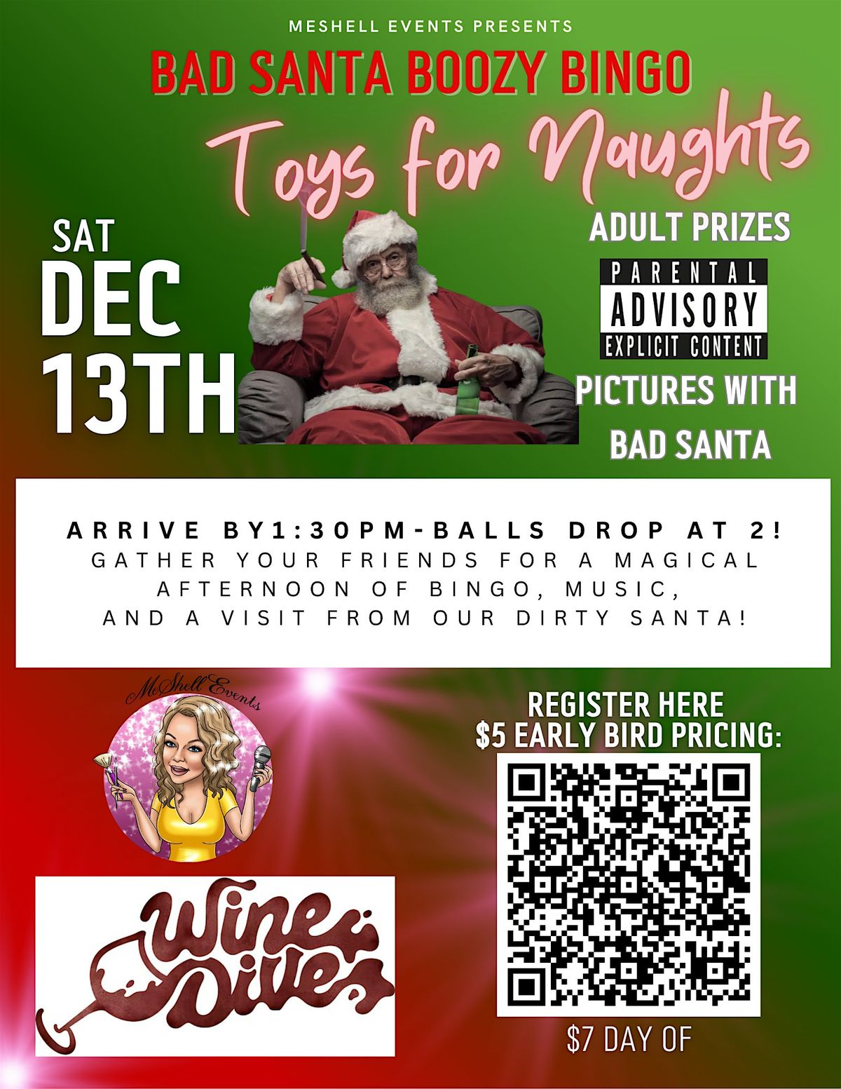 Toys for Naughts Bad Santa ADULT Game Brunch