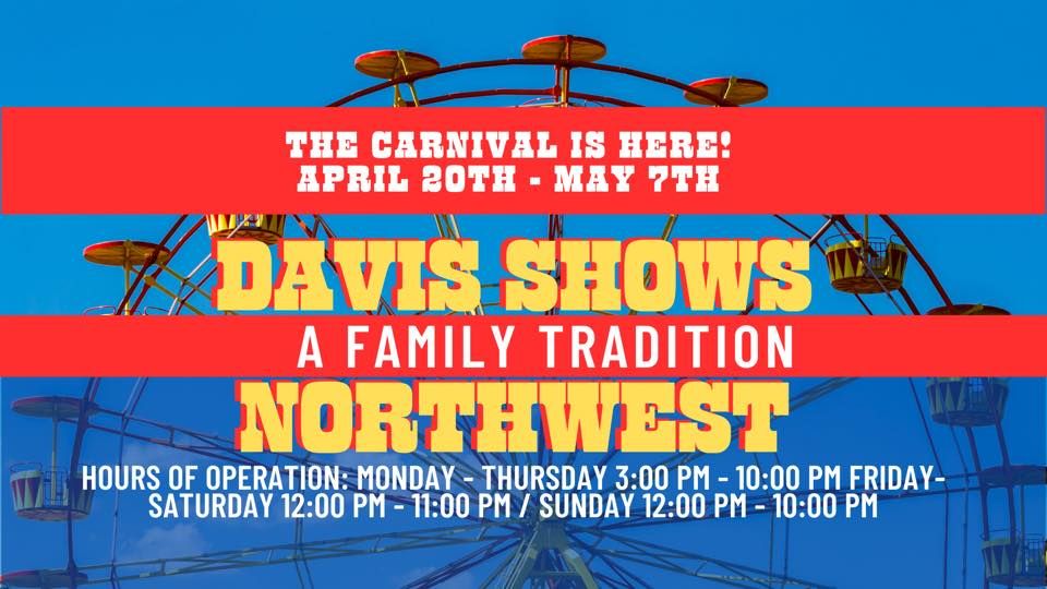 Davis Shows Northwest Carnival Rogue Valley Mall, Medford, OR April 20, 2023