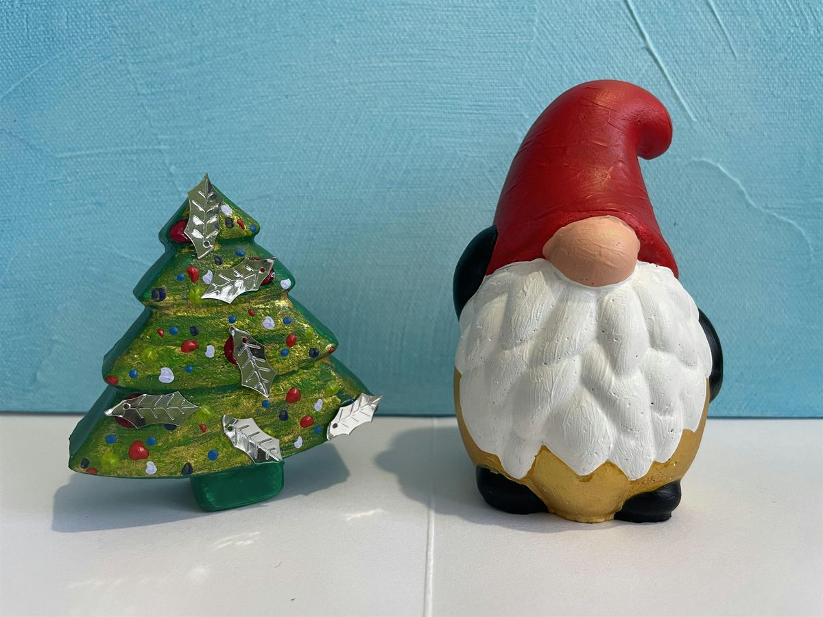 Children\u2019s Christmas decoration painting