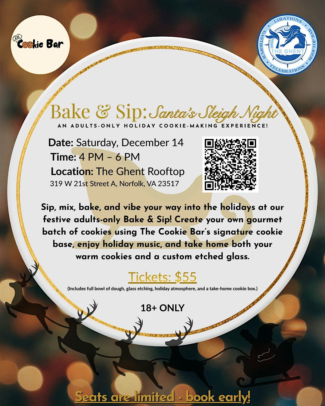 BAKE & SIP: Santa\u2019s Sleigh Night