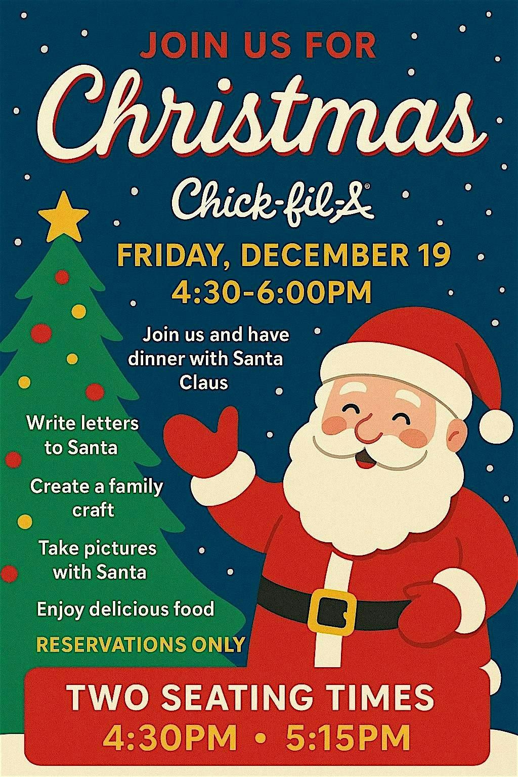 Christmas Dinner with Santa Clause