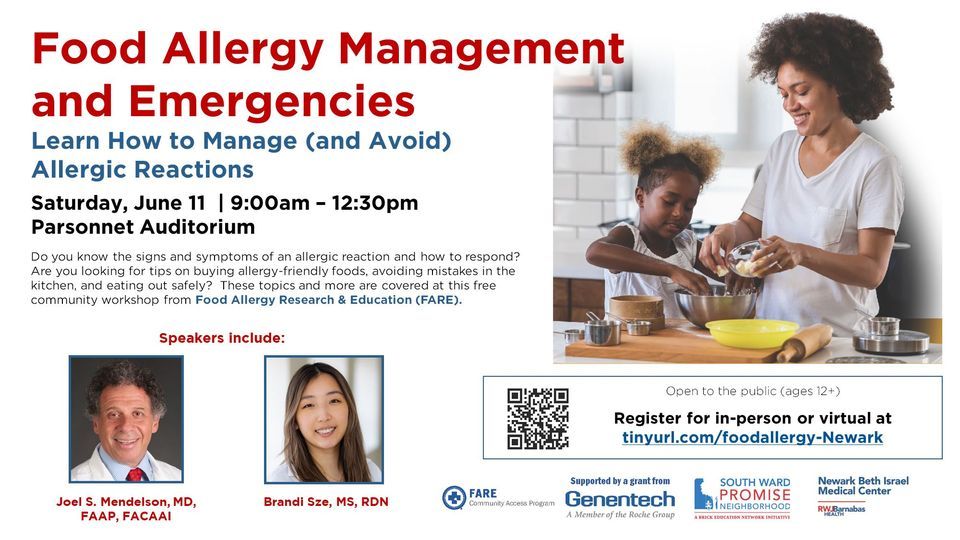 Food Allergy Management and Emergencies Newark Beth Israel Medical