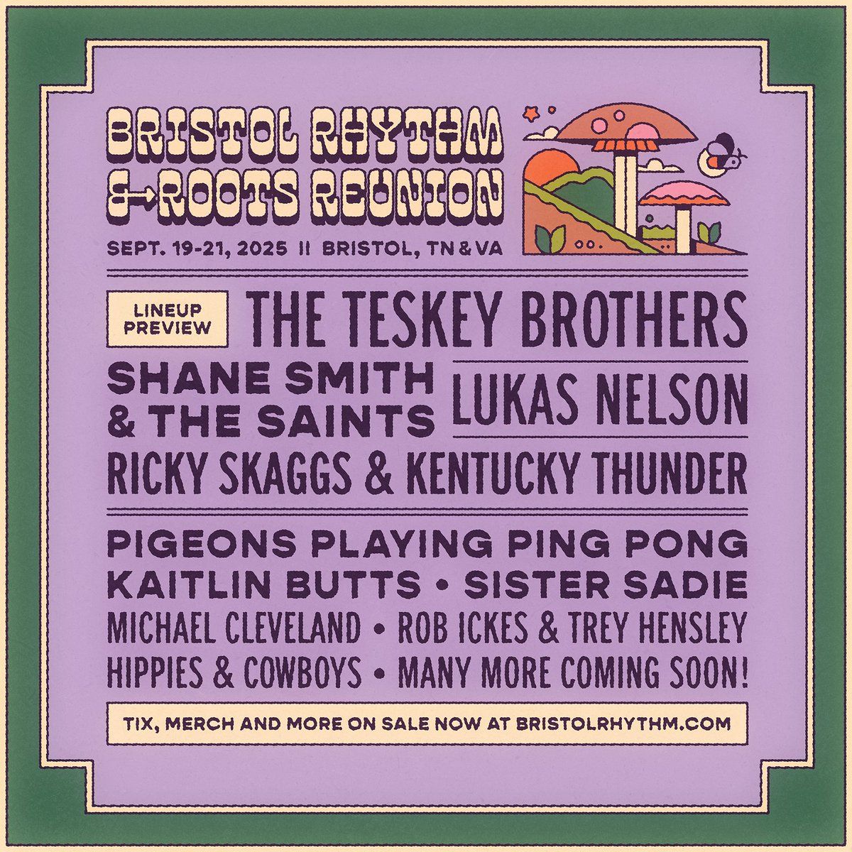 Bristol Rhythm & Roots Festival: The Teskey Brothers Shane Smith and The Saints & Lukas Nelson - Weekend Pass
