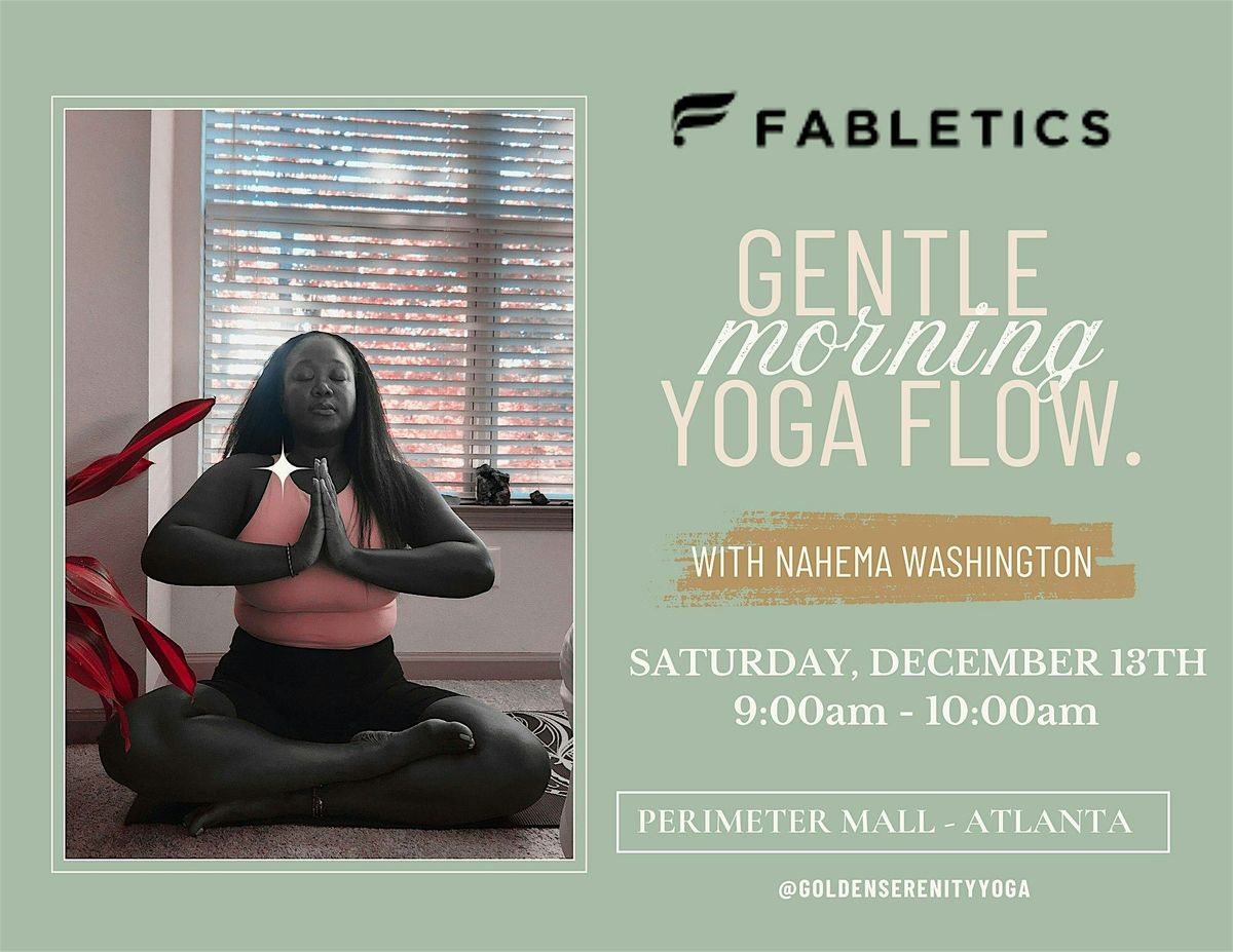 Gentle Morning Yoga Flow with Nahema Washington of Golden Serenity Yoga!