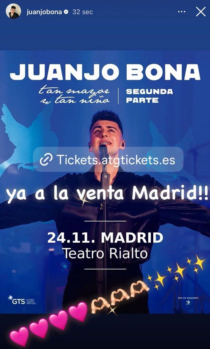 Juanjo Bona Madrid Tickets