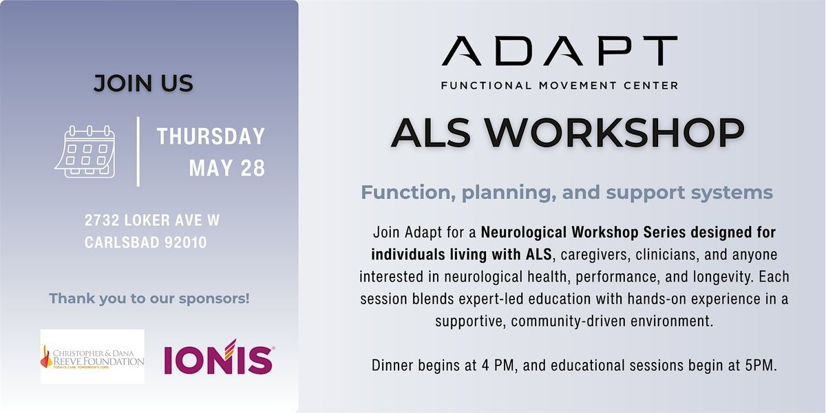 ALS Workshop Series - Seminar 1