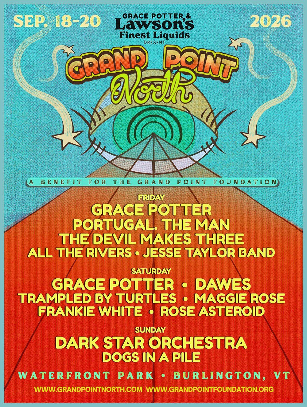 2026 Grand Point North Festival - Friday at Burlington Waterfront Park ...