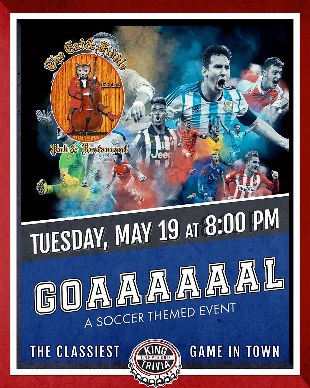 Pro Soccer trivia night at The Cat & Fiddle