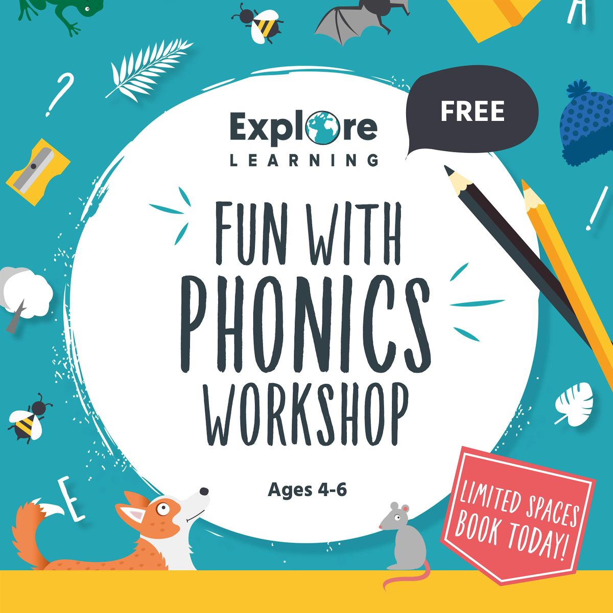 Swindon FREE Fun with Phonics workshop ages 4-6